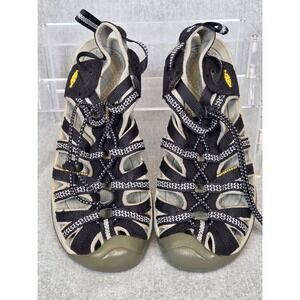 Keen Womens 8 Black Gray Waterproof Sport Sandals Shoes Fishing Hiking Comfort